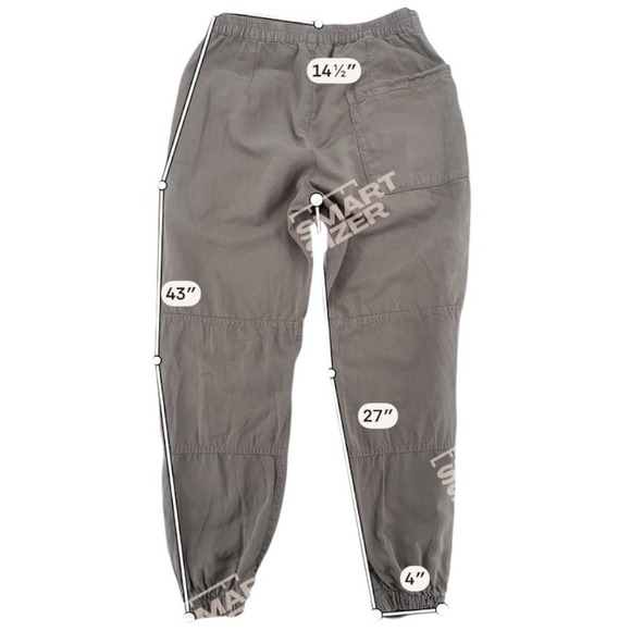 AllSaints Val Cargo Pants Tencel Linen Blend Size 8 NWOT - Picture 6 of 10